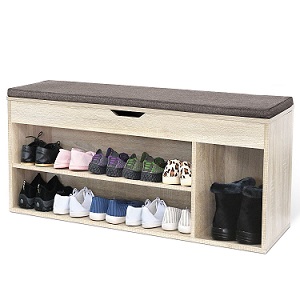 Opinión: HOMFA Montaje de Mueble Zapatero con Asiento, Banco de Almacenamiento.