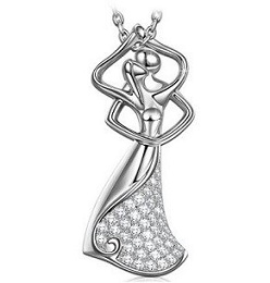 Opinión: ANGEL NINA Collar Vals del Amor Plata de Ley Circonia Cubica.