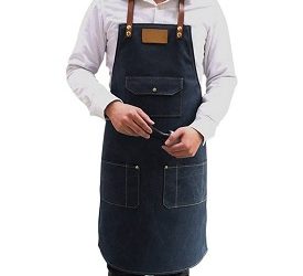 delantal de trabajo con bolsillos