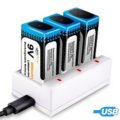 Baterías Recargables de Litio 9V