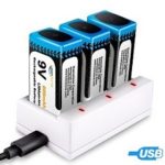 Baterías Recargables de Litio 9V